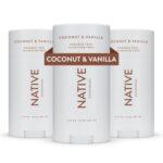 Native Aluminum-Free Deodorant – Coconut & Vanilla – 3‑Pack (2.65 oz Each)