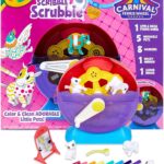Crayola Scribble Scrubbie Pets Carnival Playset – Spin & Wash Ferris Wheel, 5 Washable Pets, 8 Washable Markers, Scrub Brush & Wacky Mirror